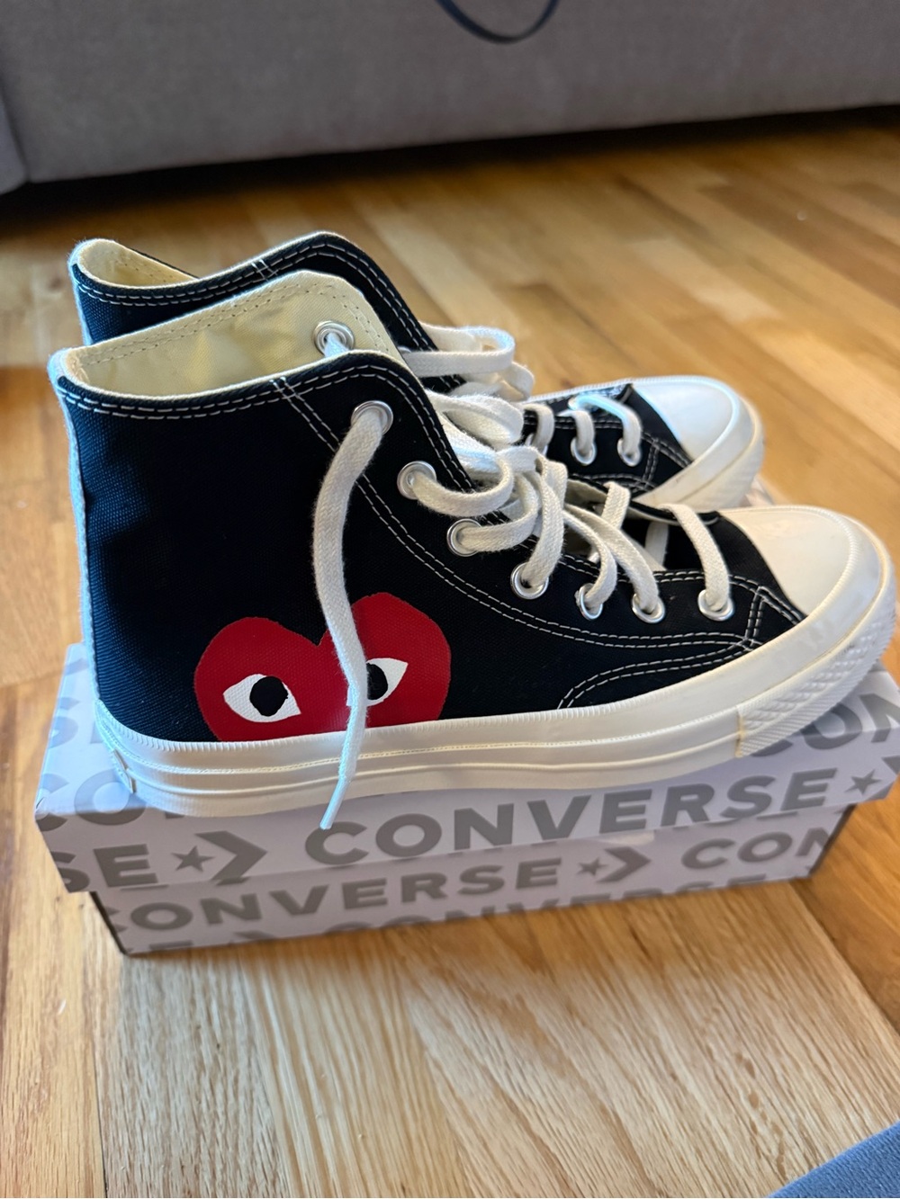 Converse Comme des Garçons Play Chuck Taylor high top sneakers
